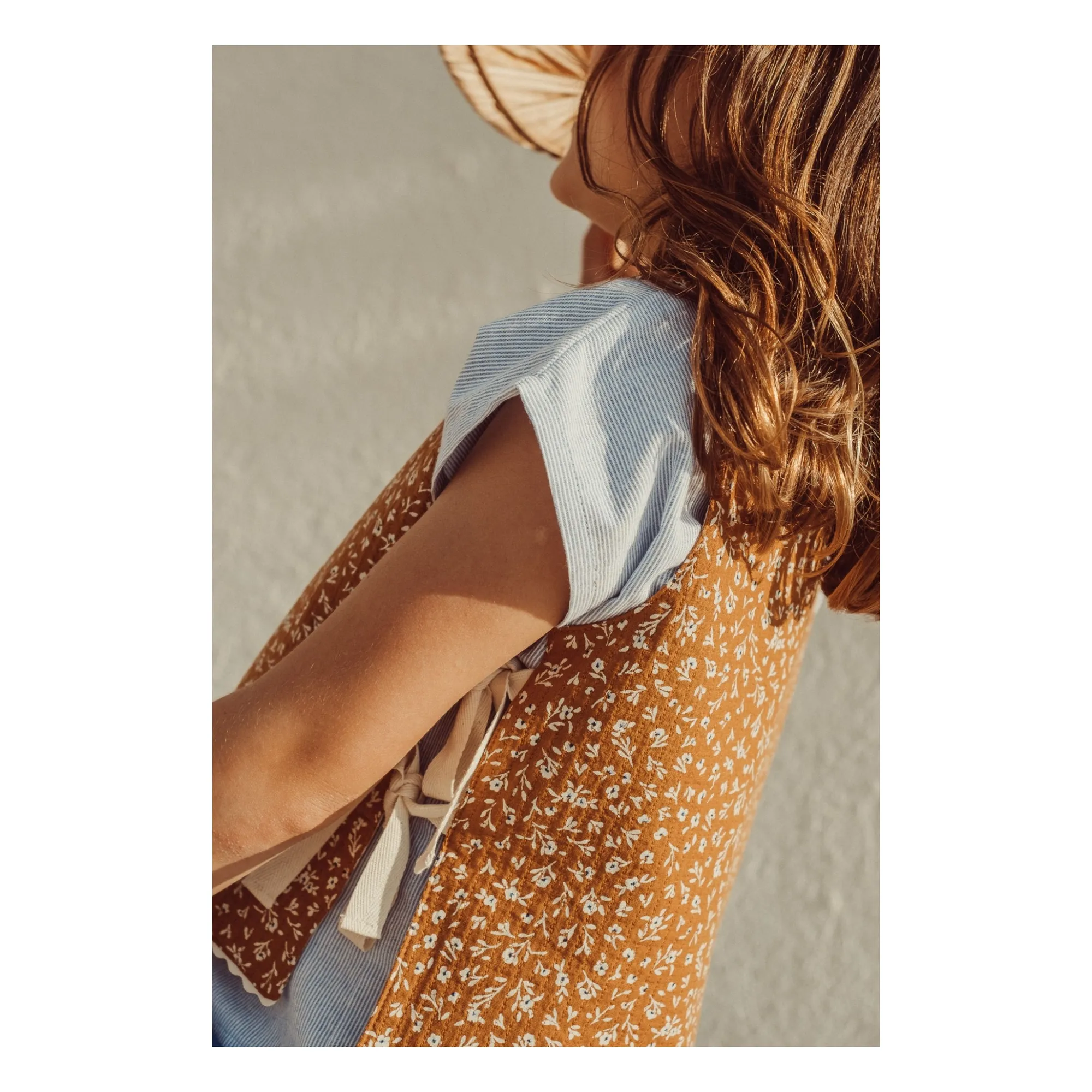 Veste Sans Manches Réversible Louise Coton Bio | Caramel- Image produit n°5