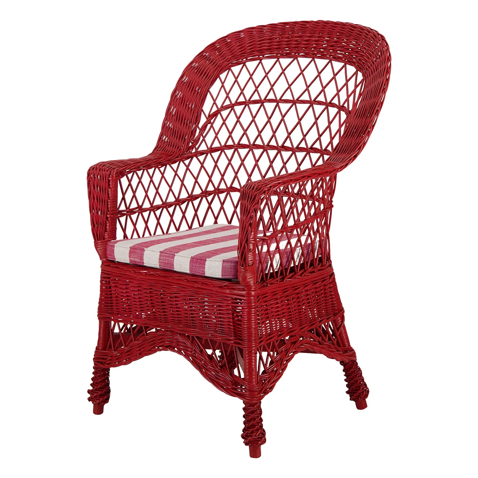 Fauteuil en osier Furnas | Carmin- Image produit n°0