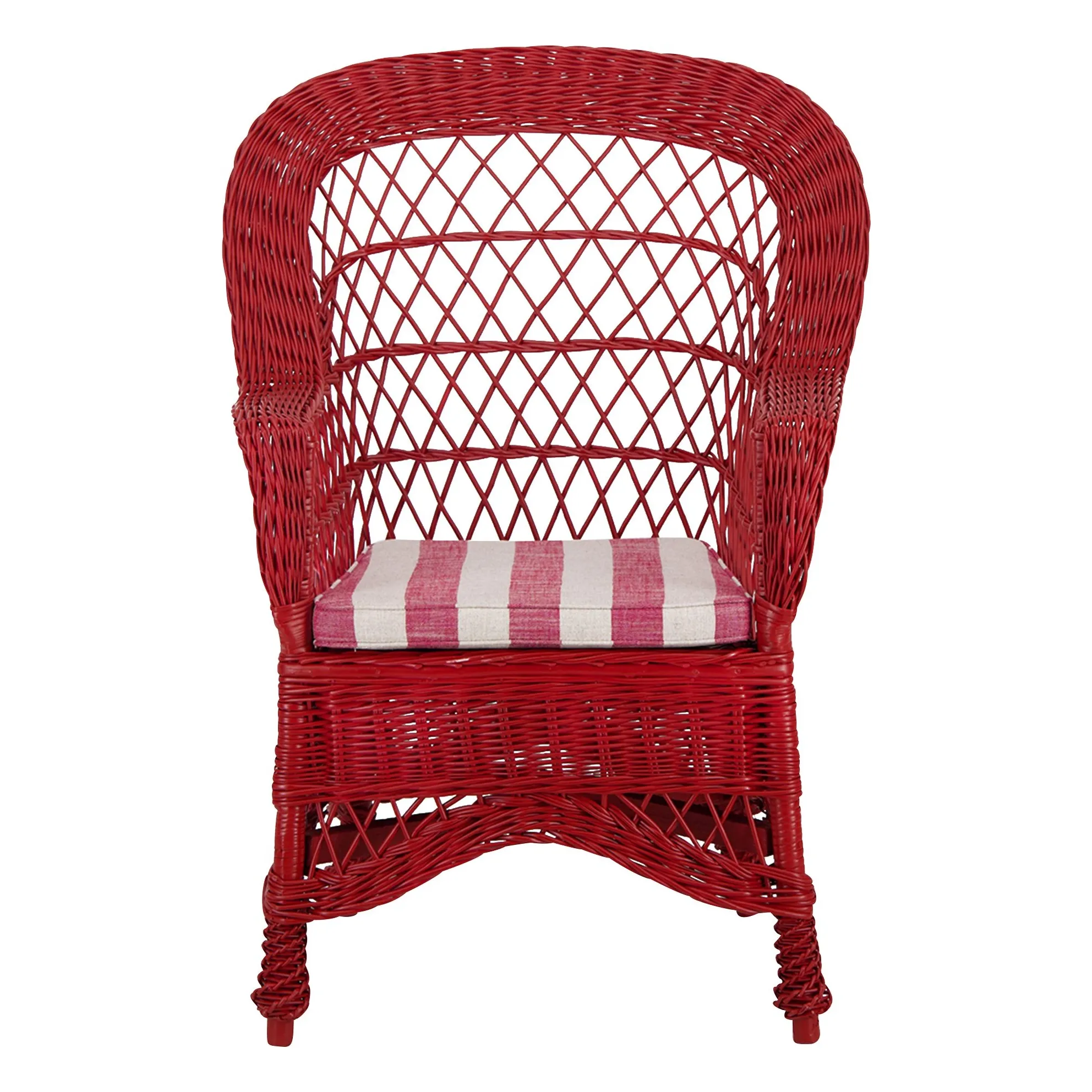 Fauteuil en osier Furnas | Carmin- Image produit n°1