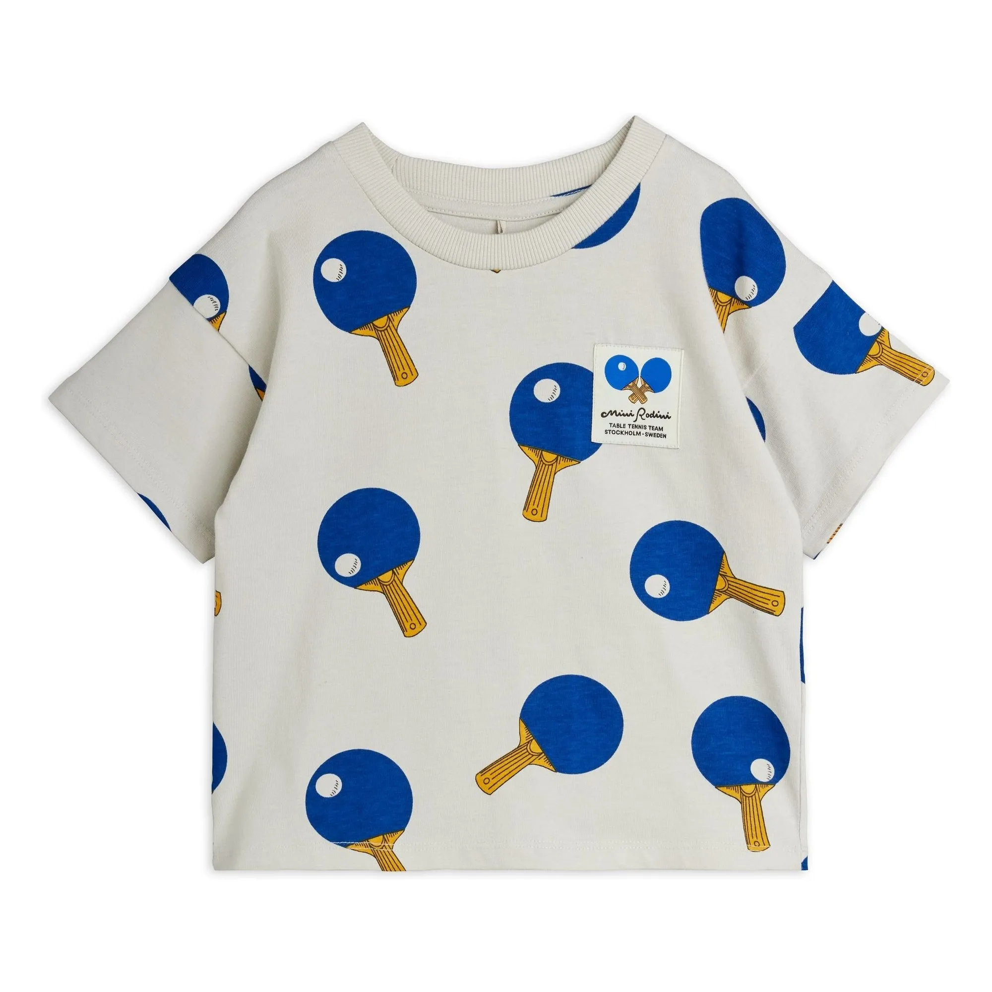 T-shirt Ping Pong Coton Bio | Gris- Image produit n°0