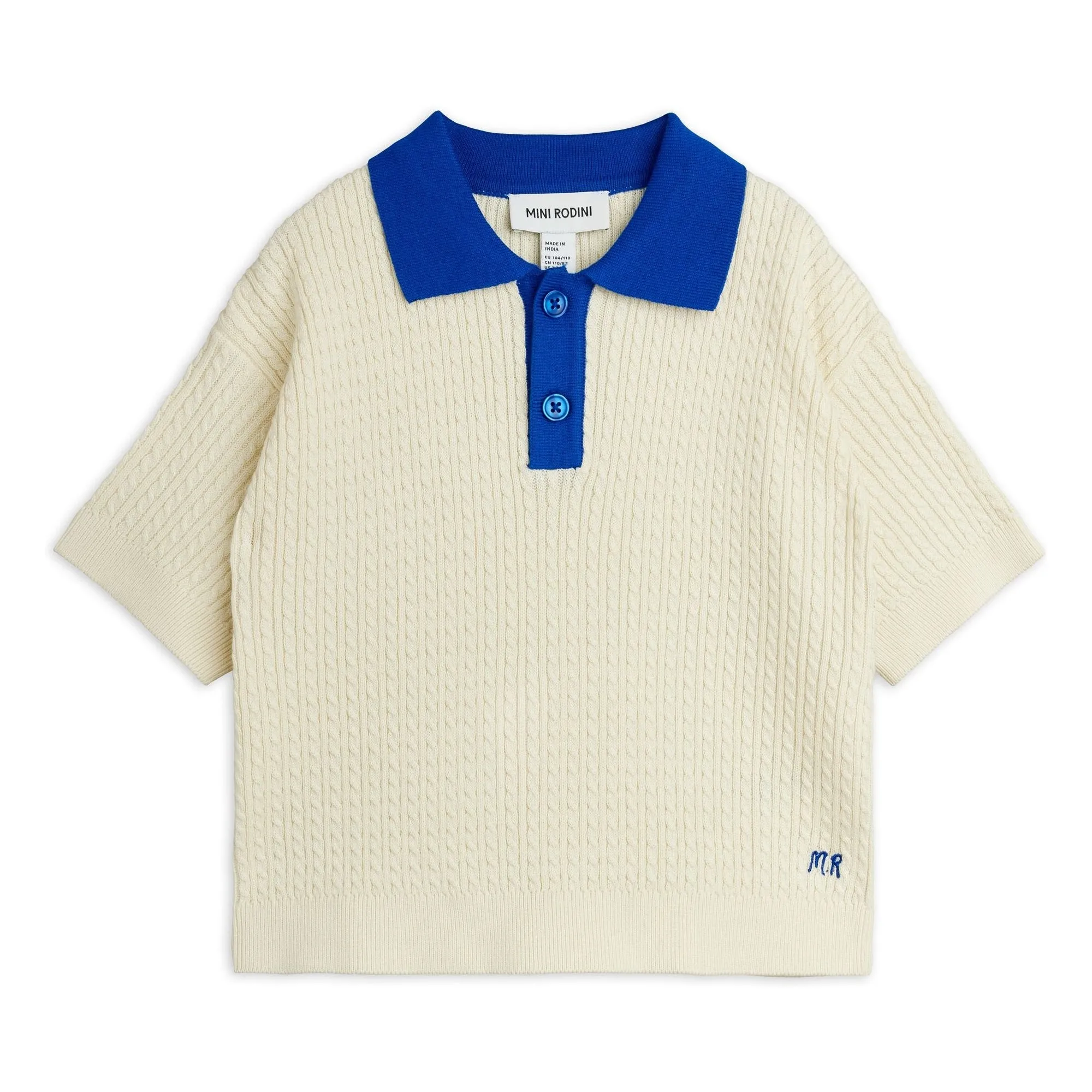 Polo Maille Coton Bio | Ecru- Image produit n°0