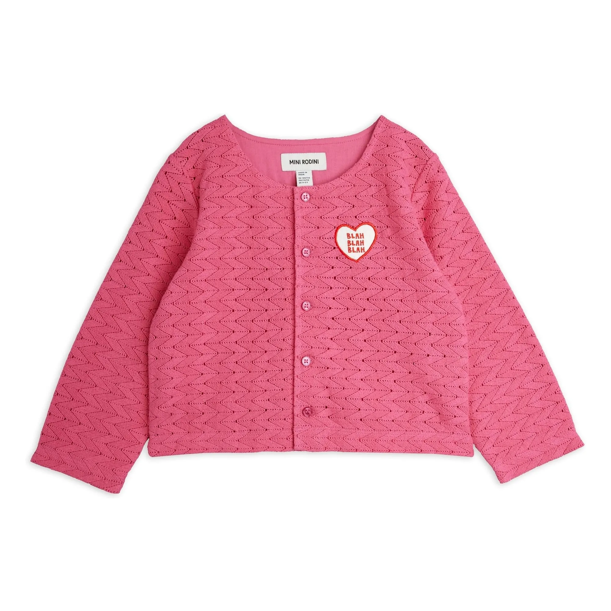 Gilet Dentelle Coton Bio | Rose- Image produit n°0