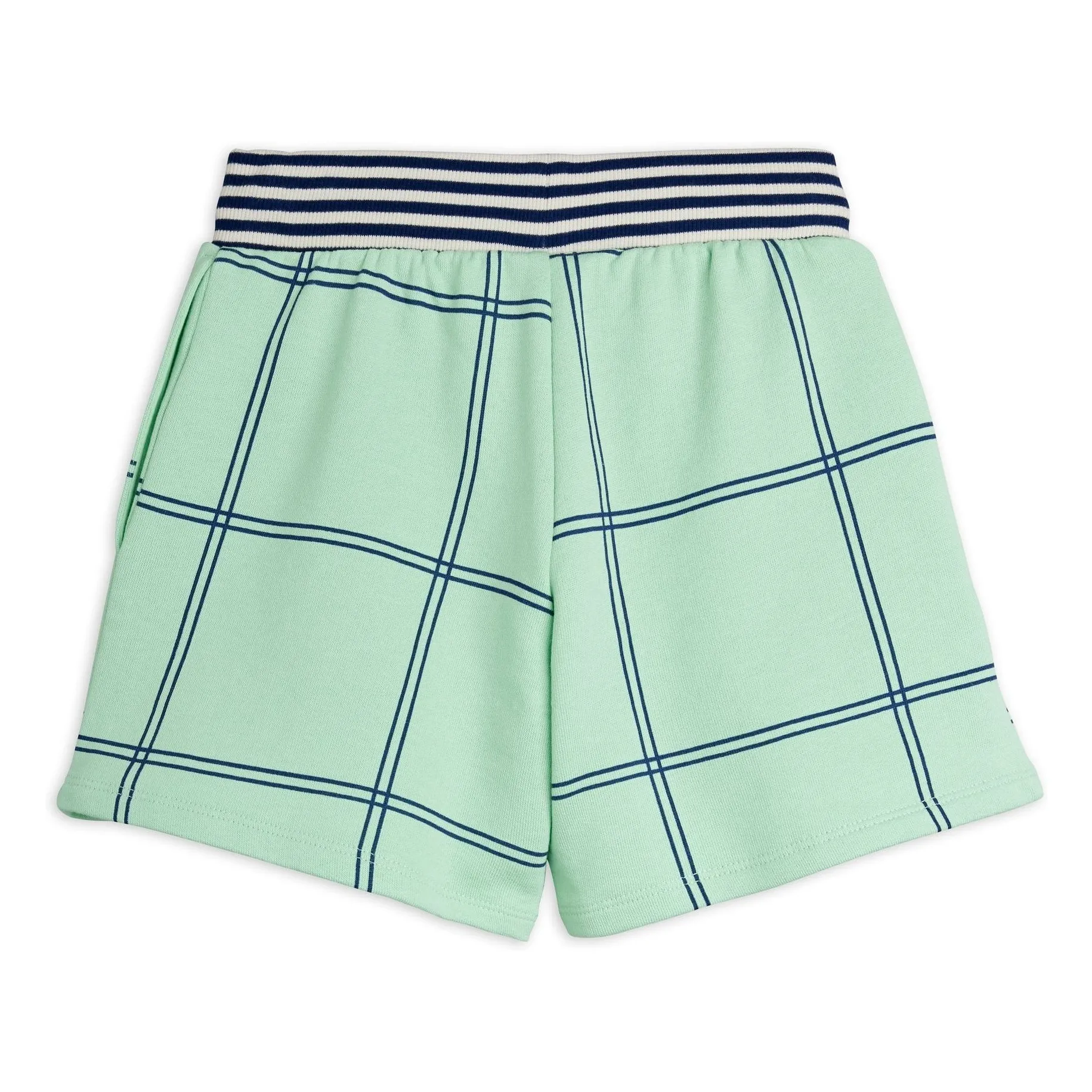 Short Carreaux Coton Bio | Vert- Image produit n°4