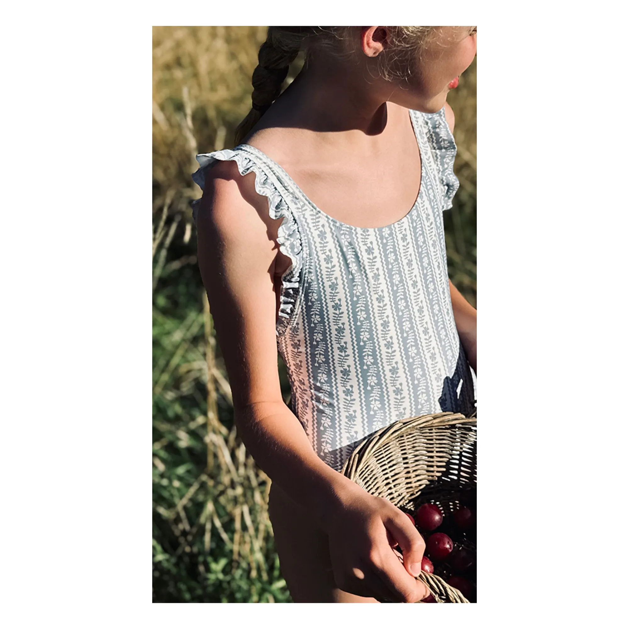 Maillot de Bain Thelma Fleuri Fibres Recyclées Soor Ploom X Canopea | Ecru- Image produit n°2