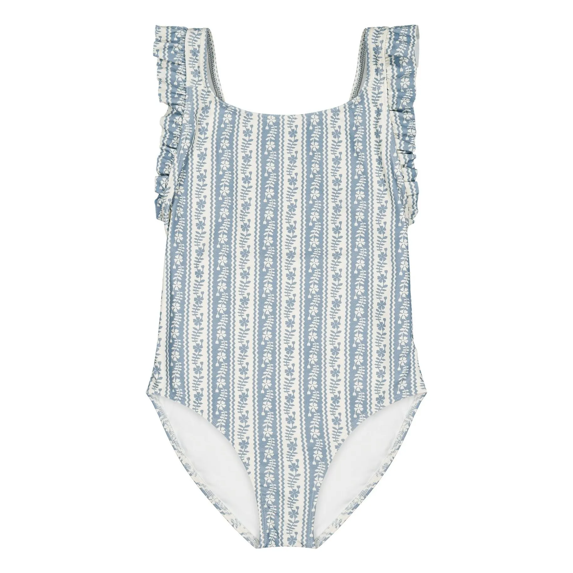 Maillot de Bain Thelma Fleuri Fibres Recyclées Soor Ploom X Canopea | Ecru- Image produit n°0