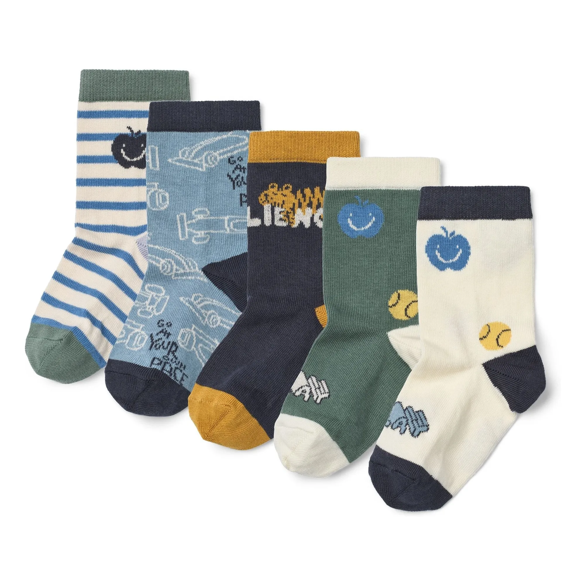 Lot de 5 Paires de Chaussettes Silas Voitures | Bleu- Image produit n°0