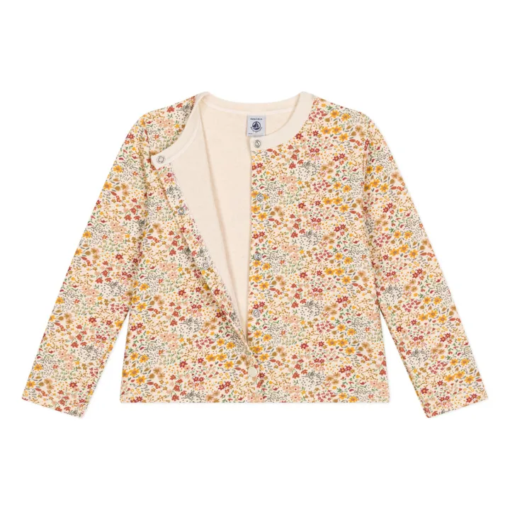 Cárdigan floral entubado | Beige- Imagen del producto n°2
