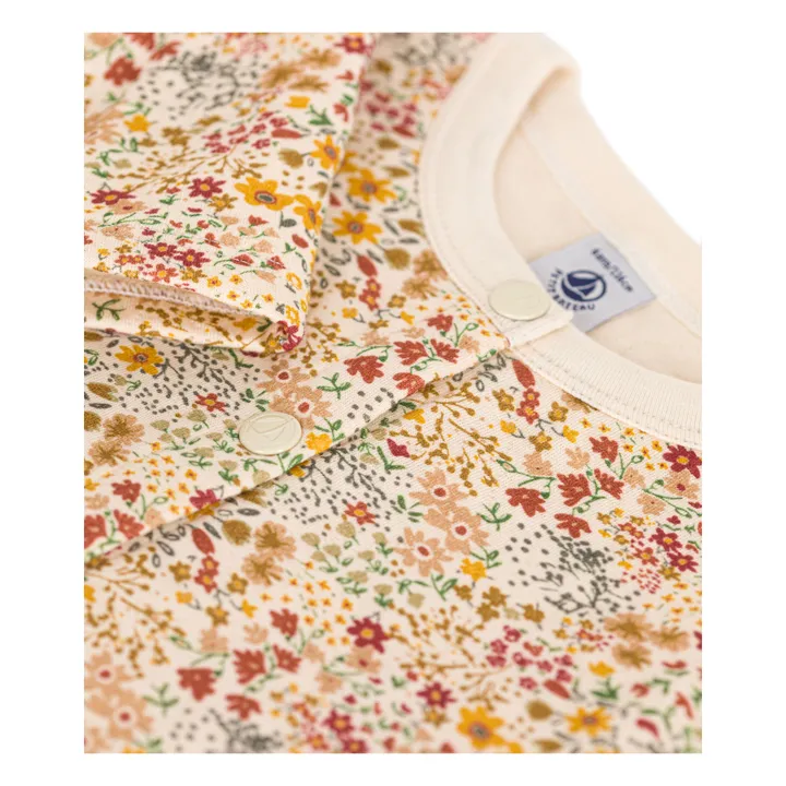 Cárdigan floral entubado | Beige- Imagen del producto n°1