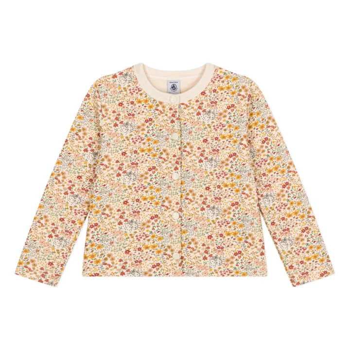 Cárdigan floral entubado | Beige- Imagen del producto n°0