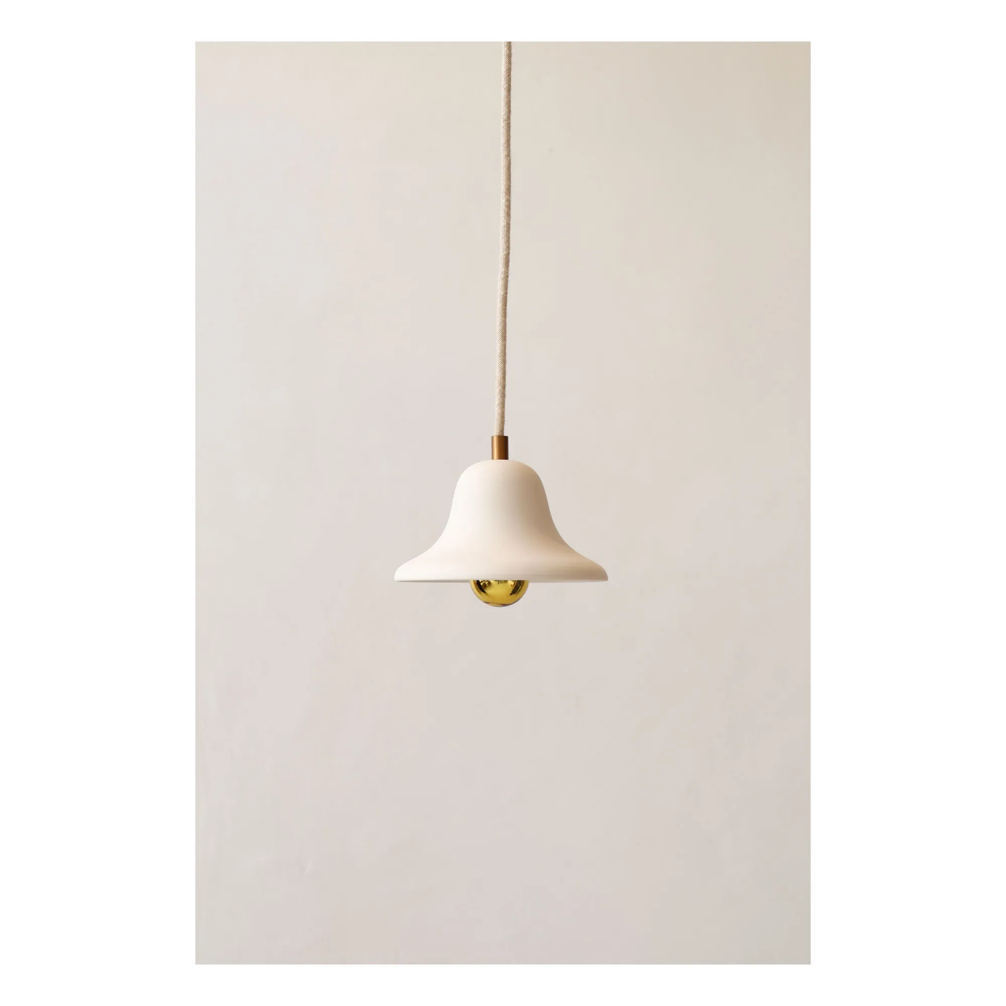 Petite Suspension céramique brute Gigaro | Blanc chaud- Image produit n°0