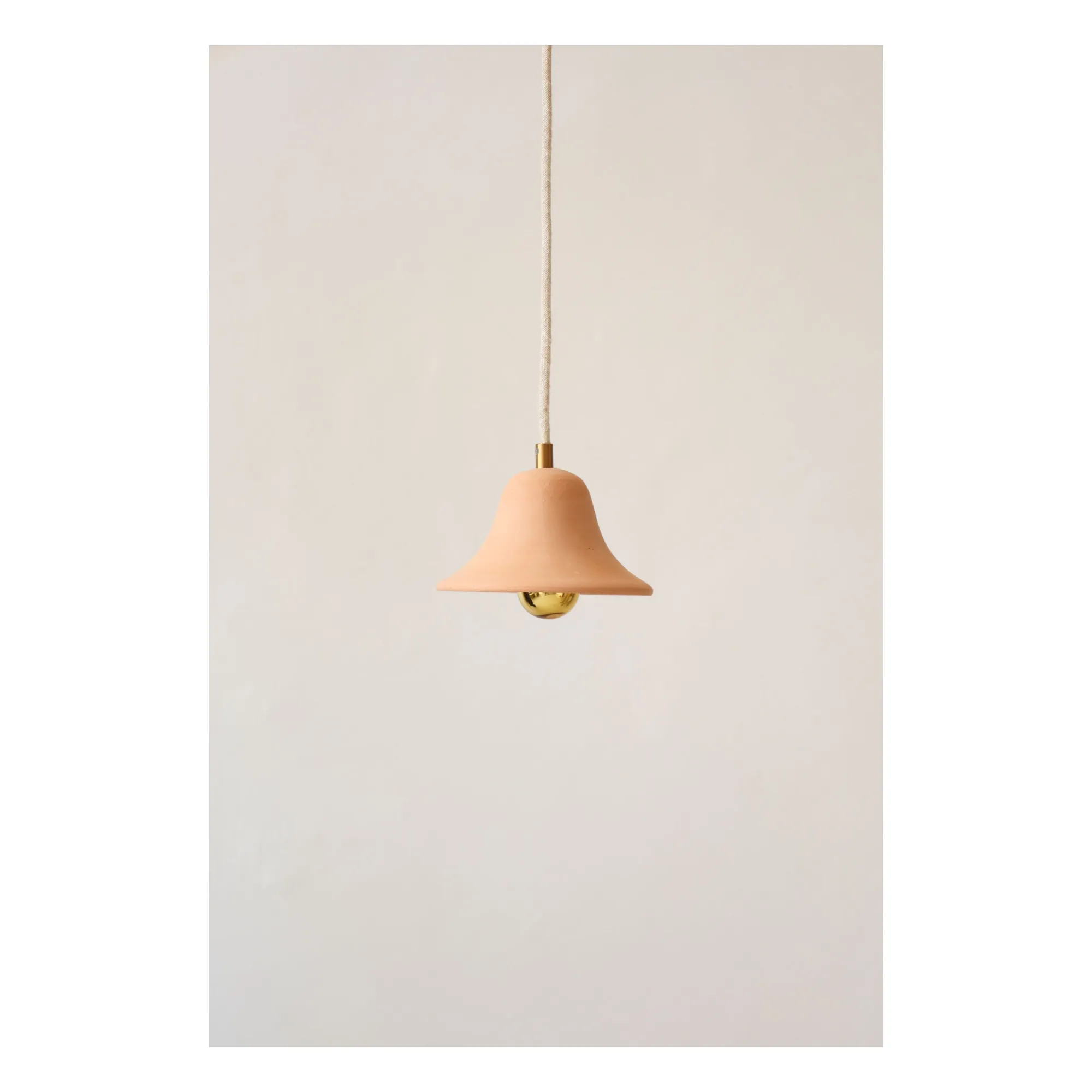 Petite Suspension céramique brute Gigaro | Terracotta- Image produit n°0