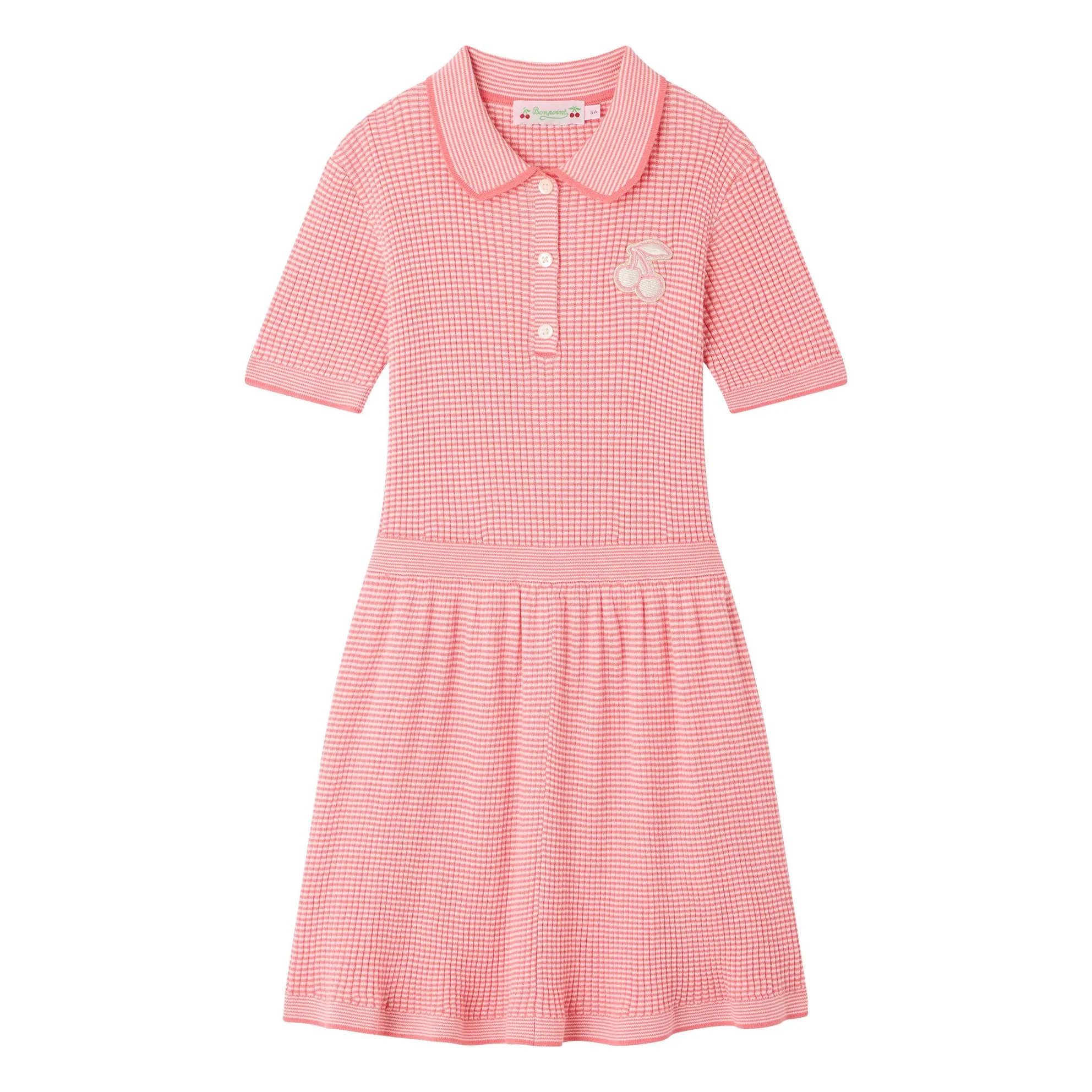 Robe Marlie Coton Bio | Rose bonbon- Image produit n°0