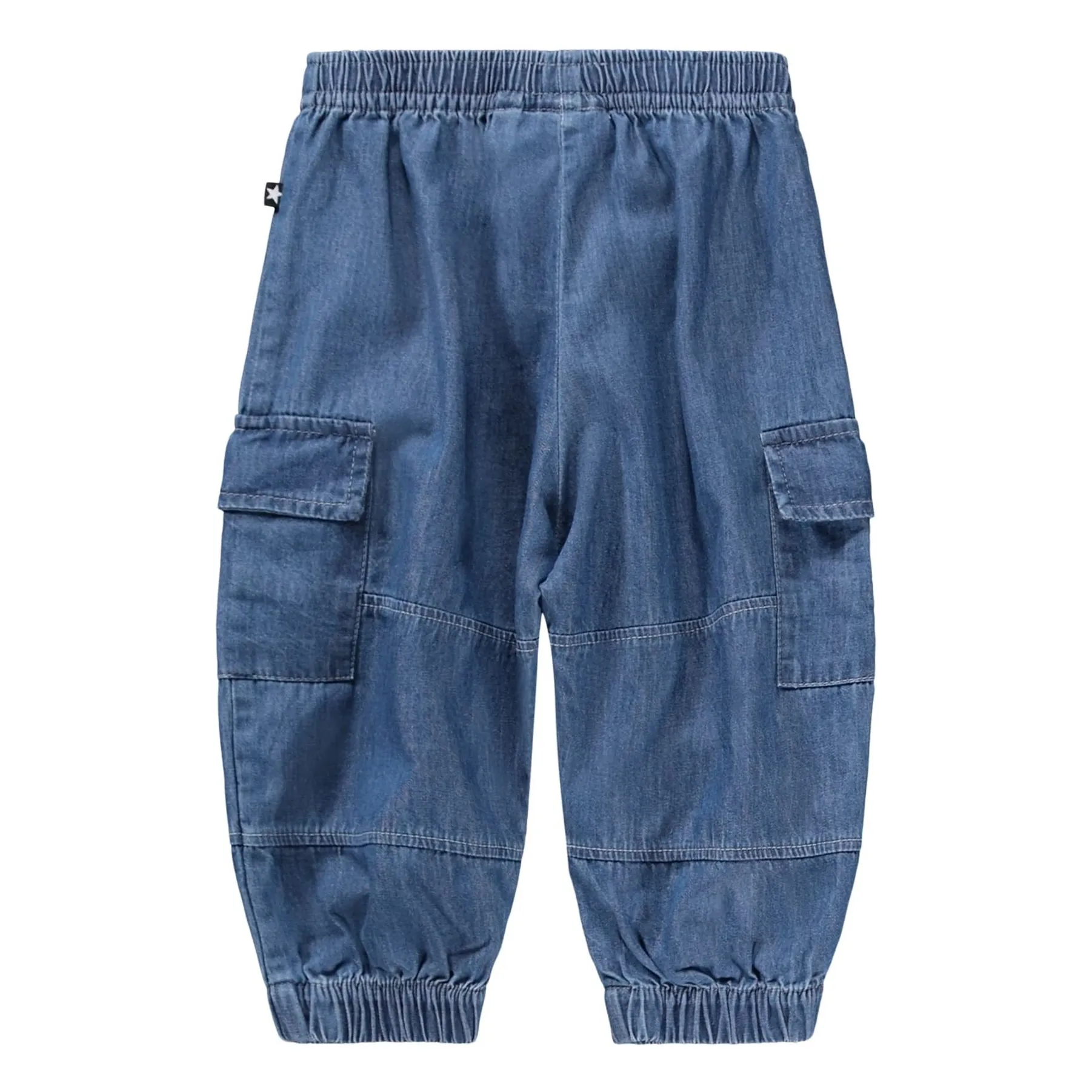 Pantalon Cargo Sae Coton Bio | Bleu- Image produit n°4