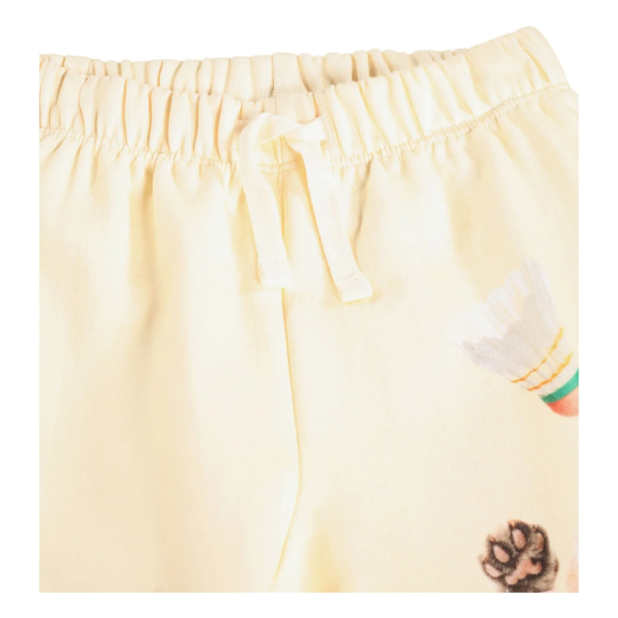 Jogger Simeon Chats Coton Bio | Blanc- Image produit n°2