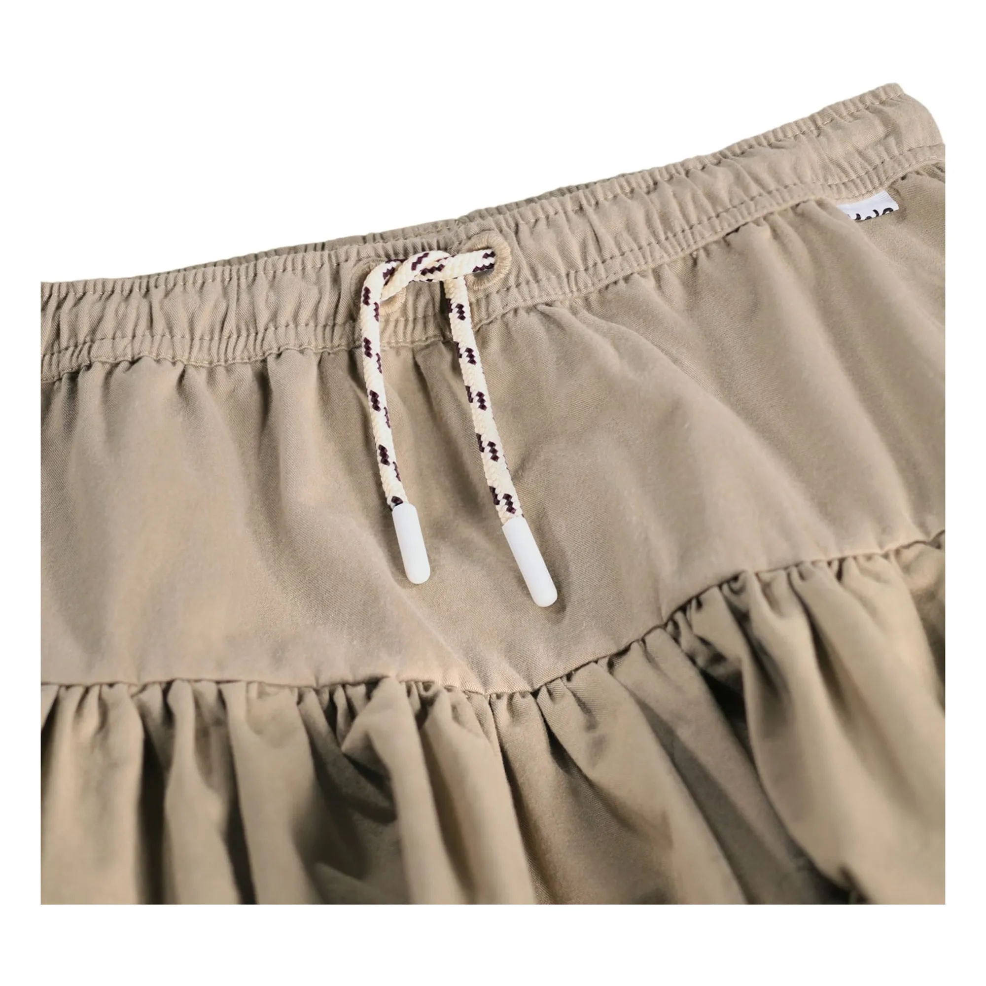 Jupe Smokée Britta Coton Bio | Beige- Image produit n°3