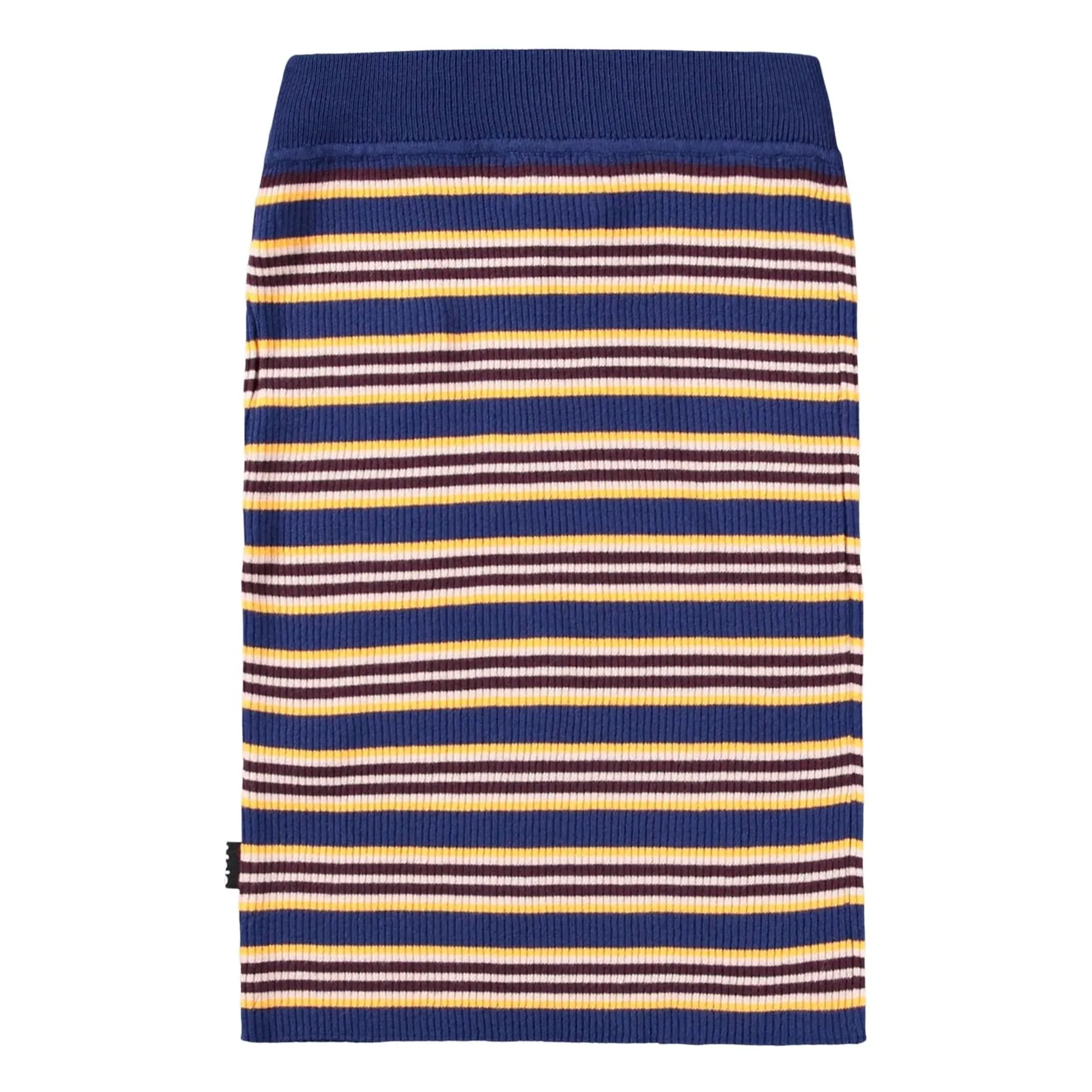 Jupe Benitta Rayée Coton Bio | Bleu marine- Image produit n°5