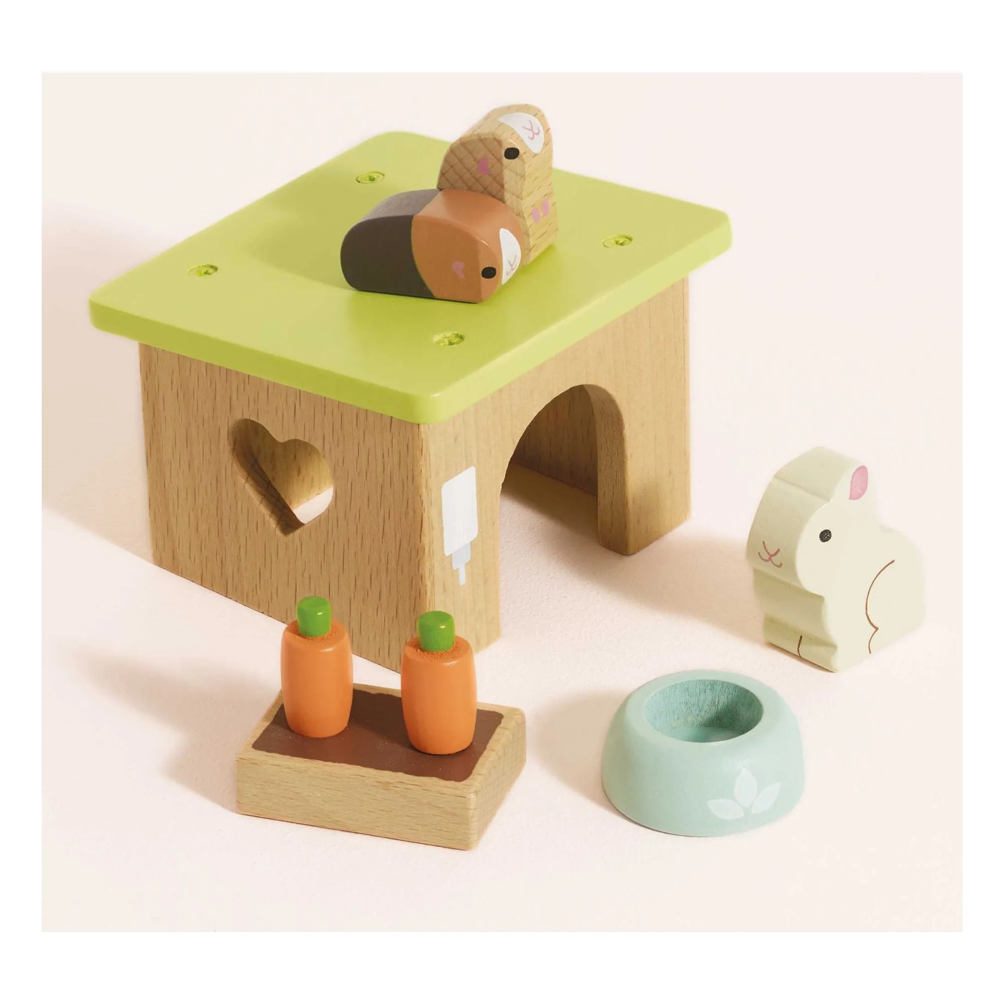 Lapin et Cochon d'Inde | Marron- Image produit n°1