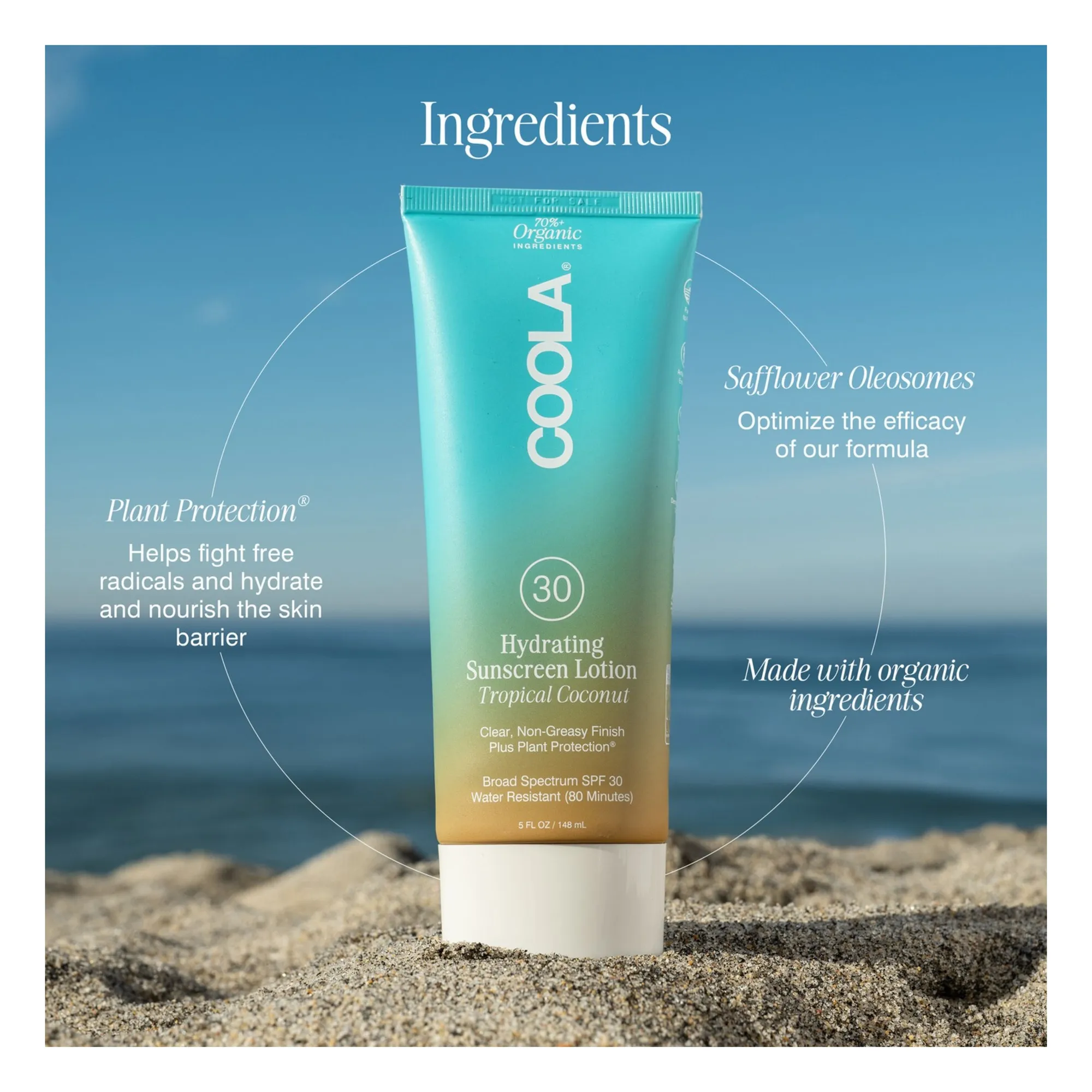 Crème solaire hydratante Tropical Coconut SPF30 - 148ml- Image produit n°1