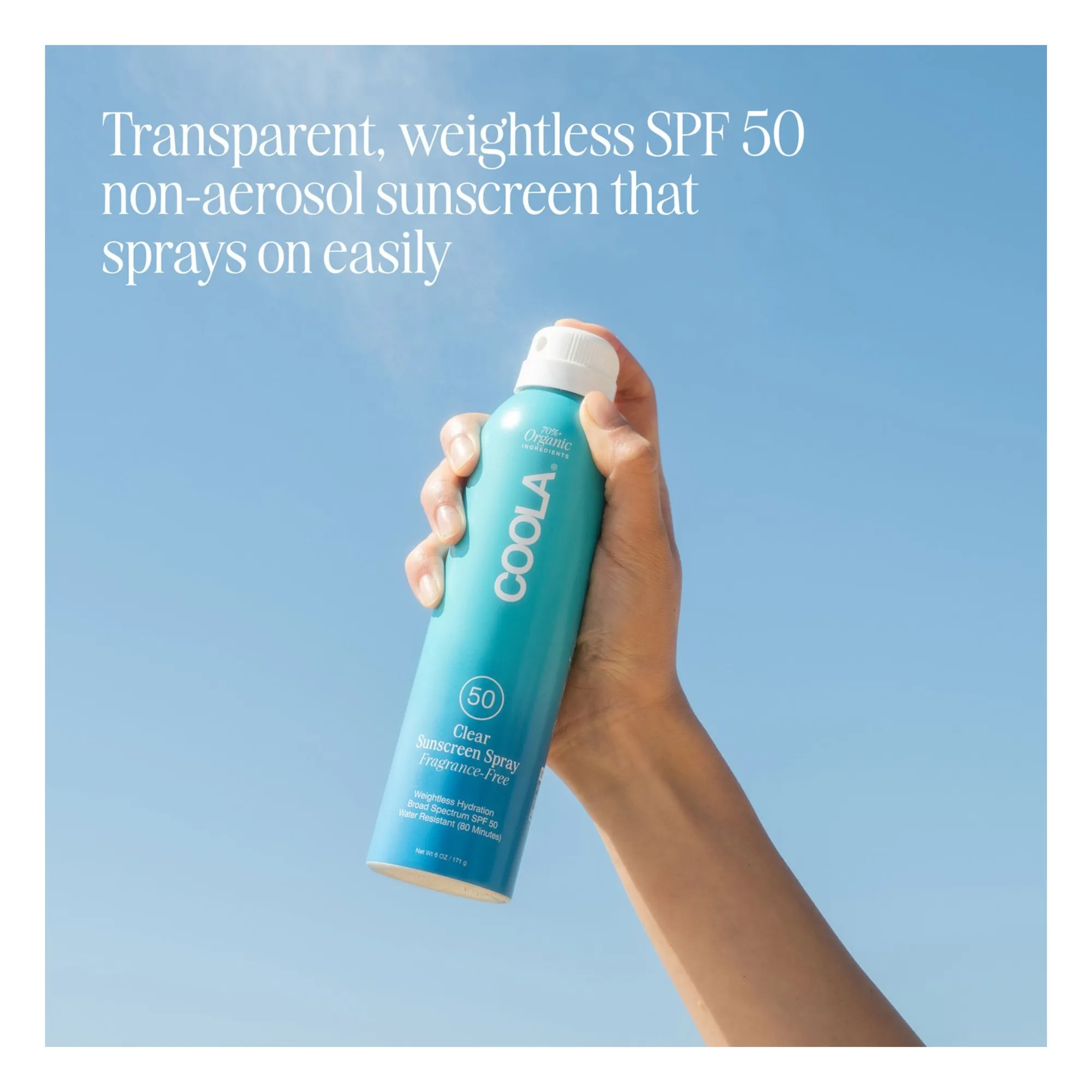 Spray solaire transparent sans parfum SPF 50 - 177ml- Image produit n°2