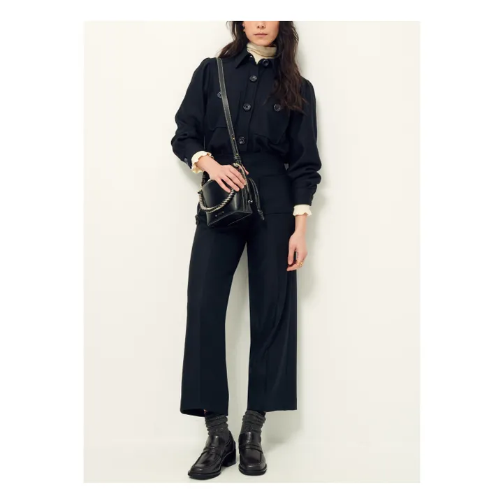 Pantalones de fibra reciclada Alberwool | Negro- Imagen del producto n°1
