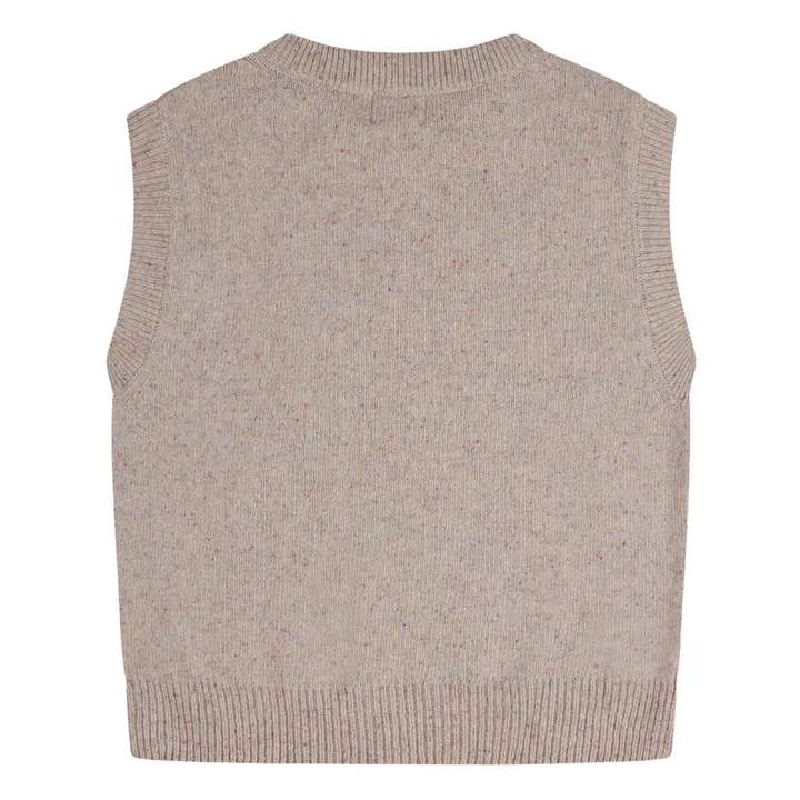 Pull Sans Manches Laine | Beige- Image produit n°5