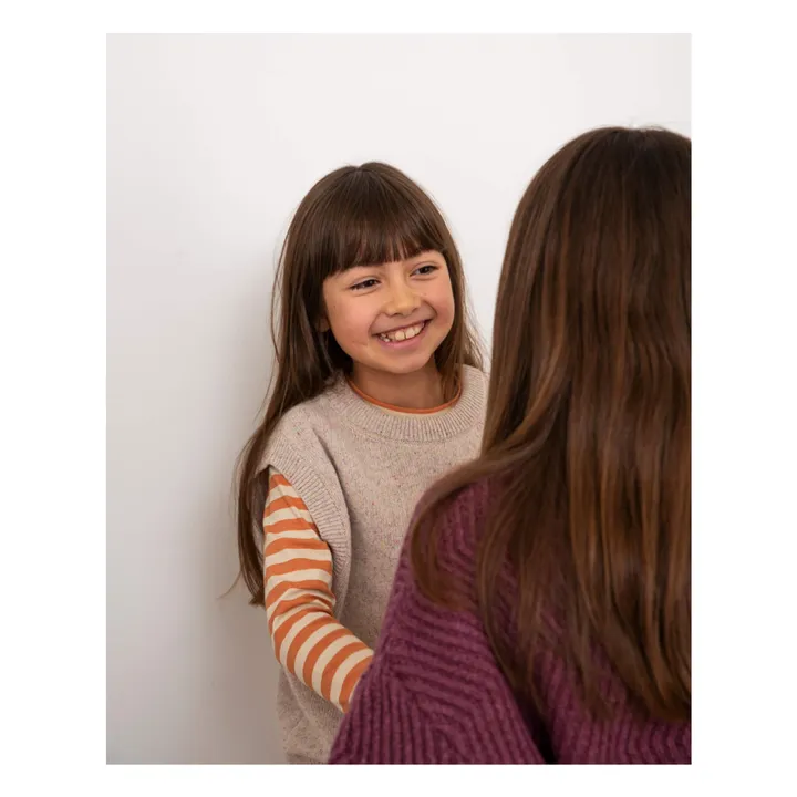 Pull Sans Manches Laine | Beige- Image produit n°2