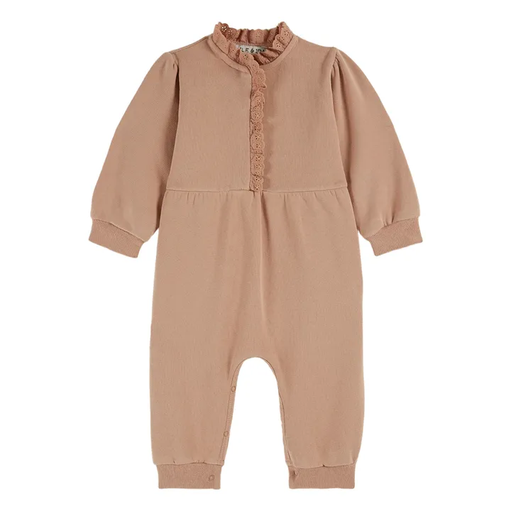 Combinaison Molleton | Rose- Image produit n°0