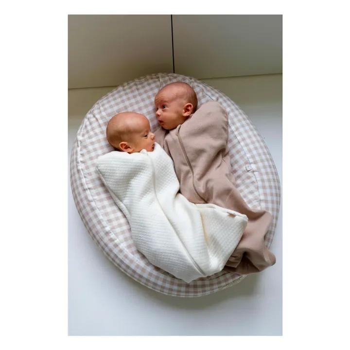 Housse pour nid bébé en coton bio | Blanc- Image produit n°4