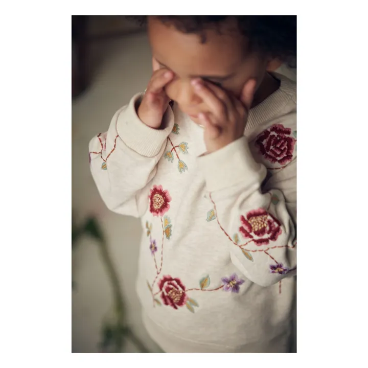 Sudadera bordada Rosalia | Crudo- Imagen del producto n°2