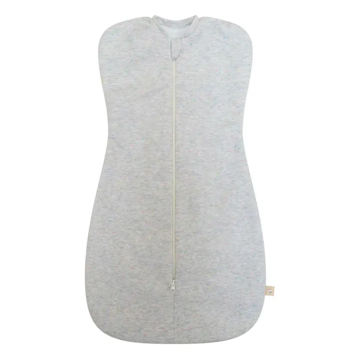 Gigoteuse d'emmaillotage en coton bio | Gris chiné- Image produit n°0