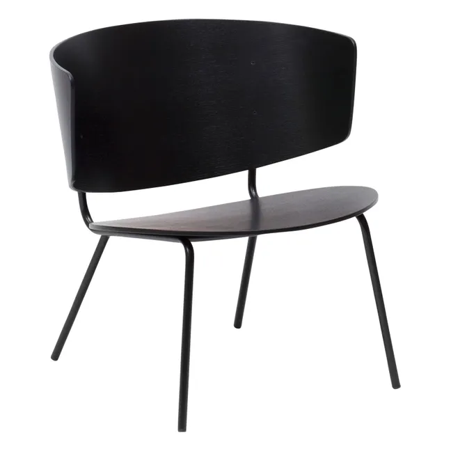 Herman Wood and Metal Chair | Black