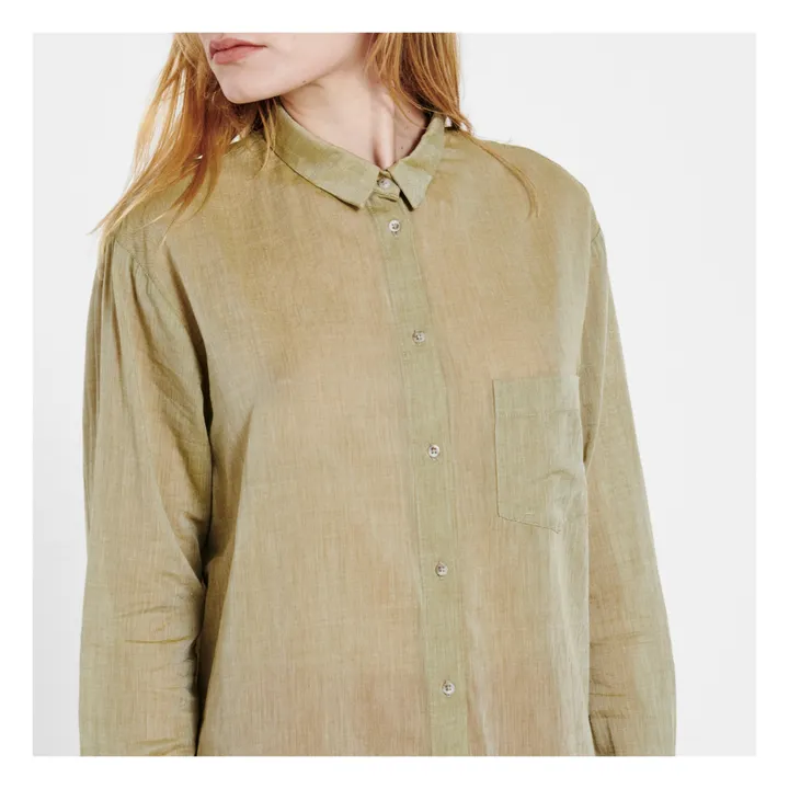 Camicia Manon | Verde militare- Immagine del prodotto n°4