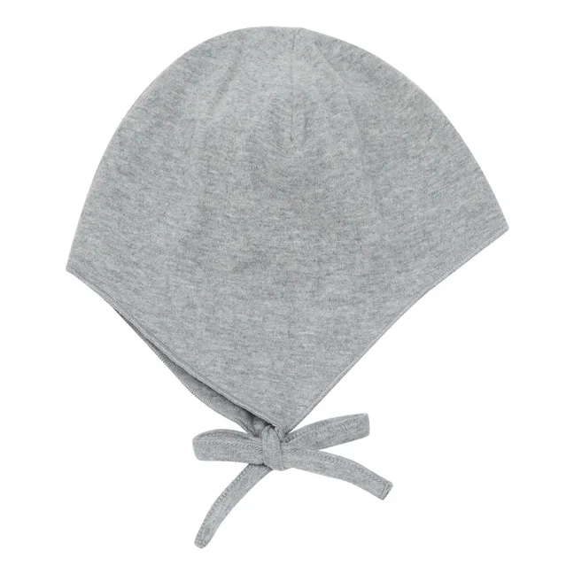 Organic cotton baby bonnet | Grey