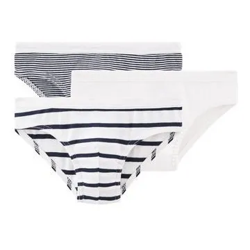Striped Briefs - Set of 2 | Navy blue- Product image n°0