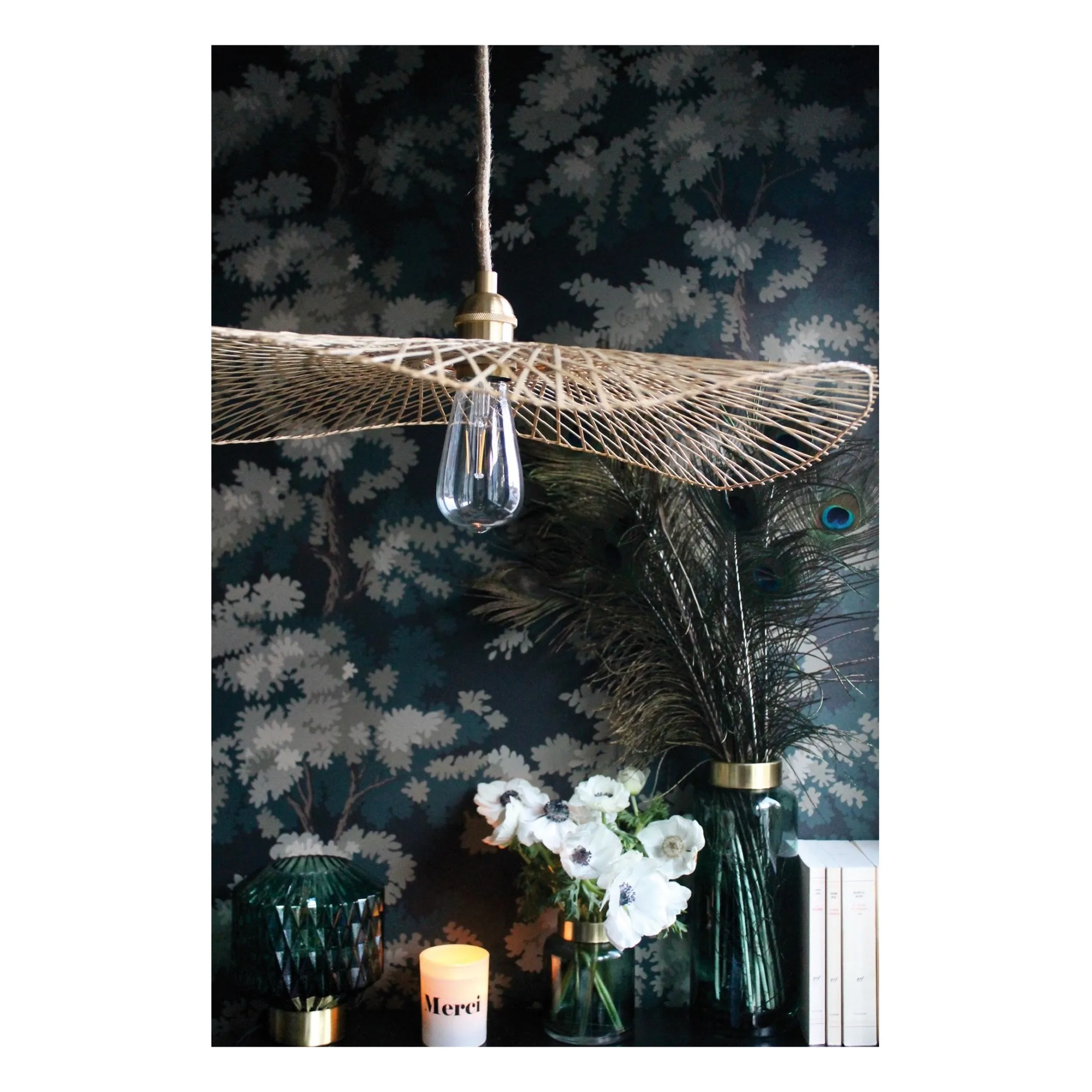 Bamboo Lampshade for Libellule Pendant Lamp- Product image n°1