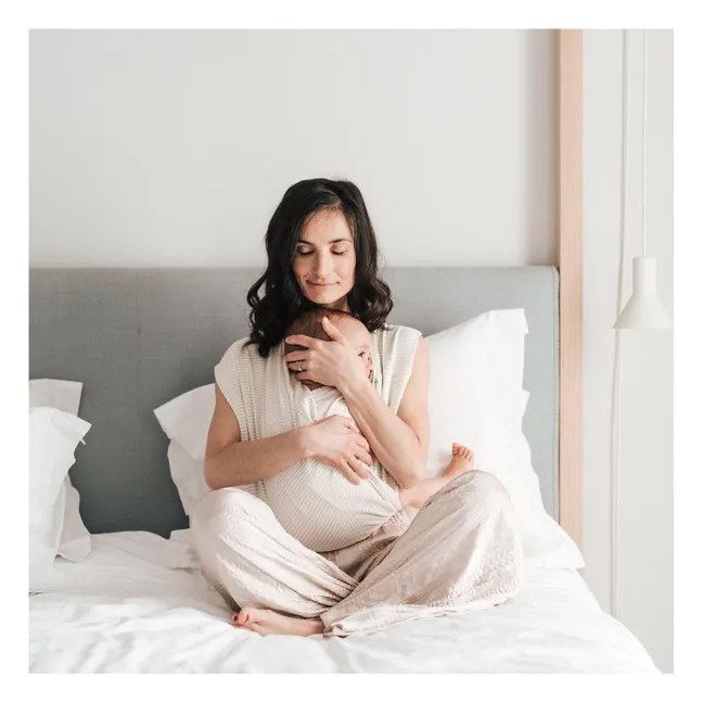Porte-bébé Linen en coton bio | Beige