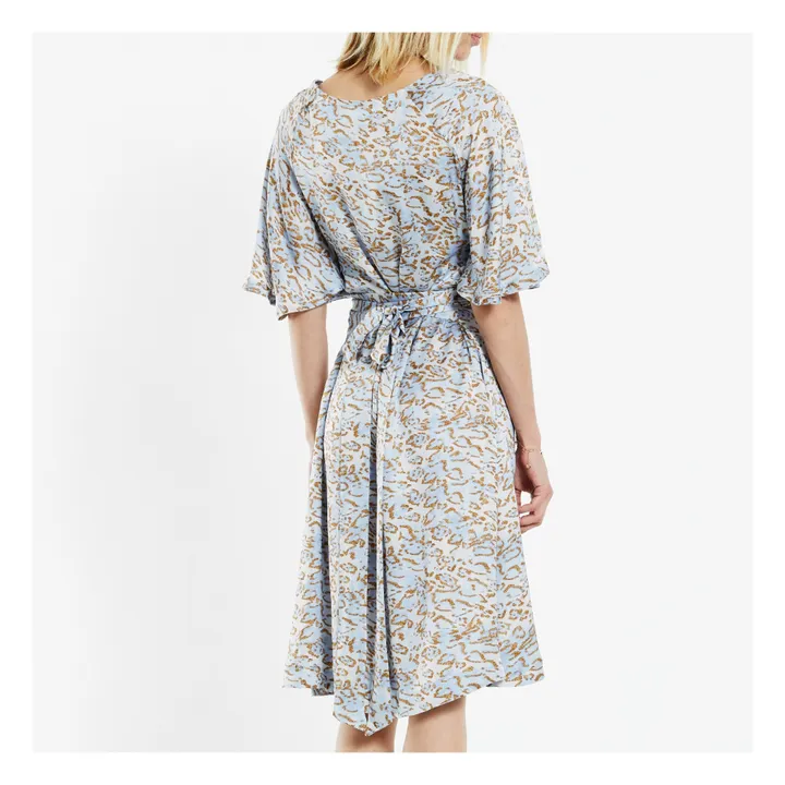 Kleid Leopard | Hellblau- Produktbild Nr. 4