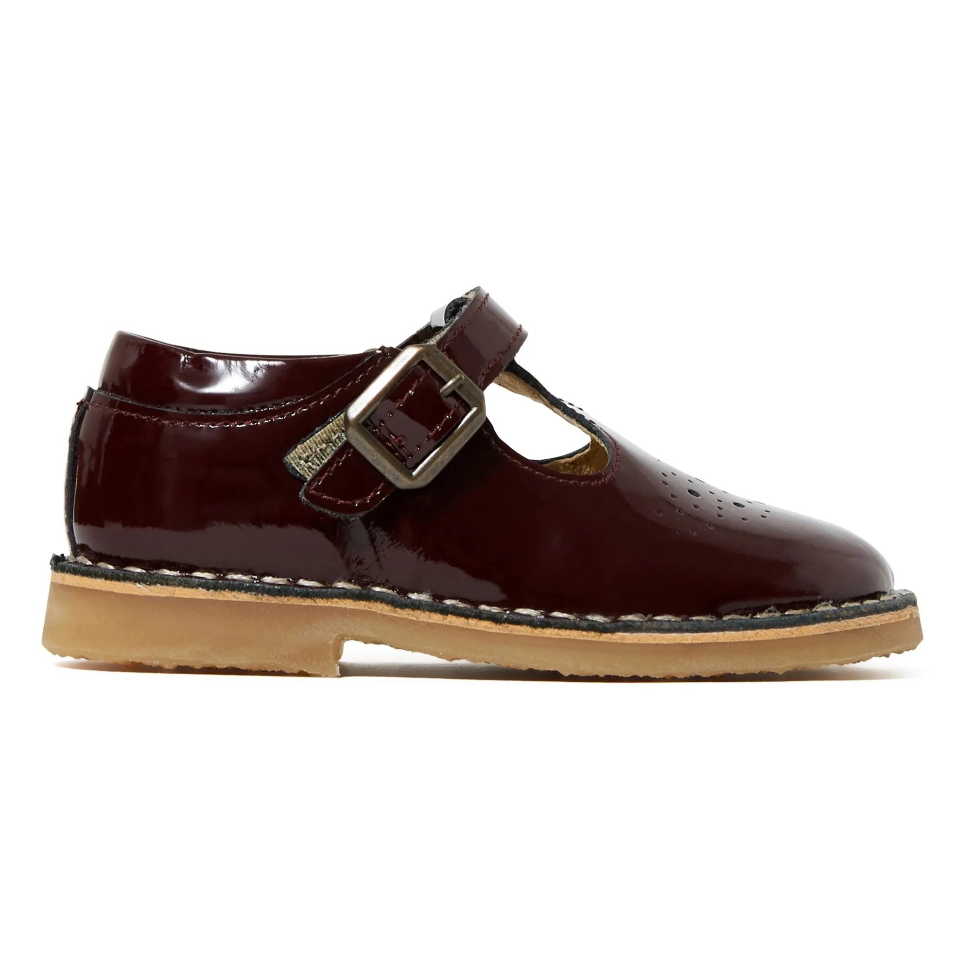 Young Soles Burgundy Penny Mary Jane Shoes