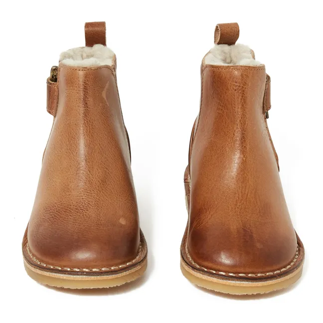 Gefütterte Boots Winston | Kamelbraun