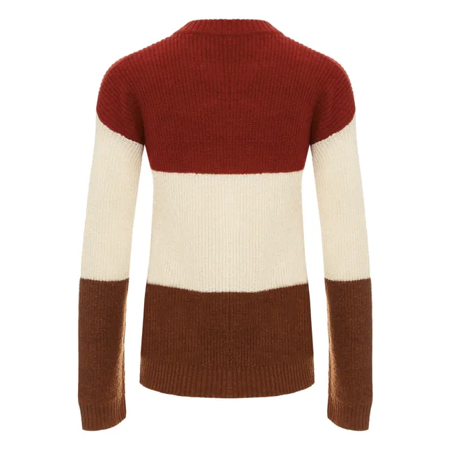 Suéter de Rayas Nathan | Rojo Frambuesa