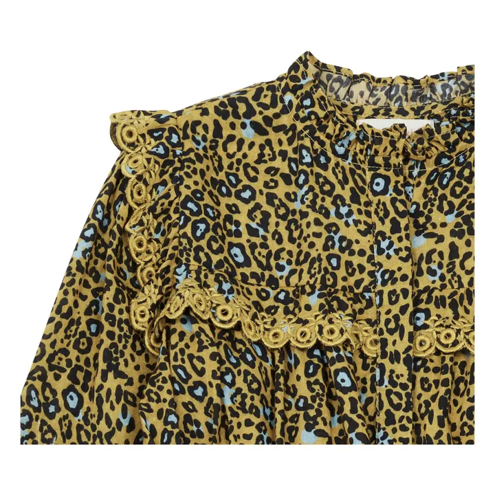 Vestot Leopardo nodo Zhang | Giallo- Immagine del prodotto n°5