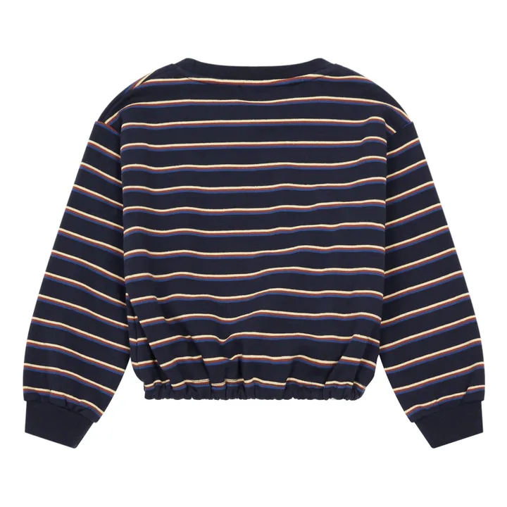 Sweatshirt gestreift Nœud  | Navy- Produktbild Nr. 1