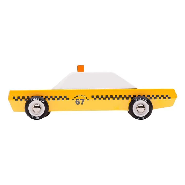 Voiture Candycab en bois | Jaune- Image produit n°0