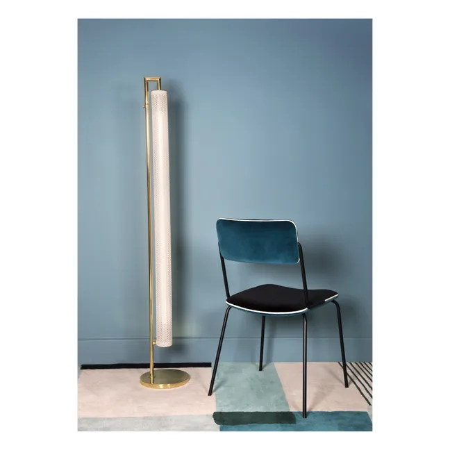 Chaise en velours Double-Jeu | Bleu Sarah