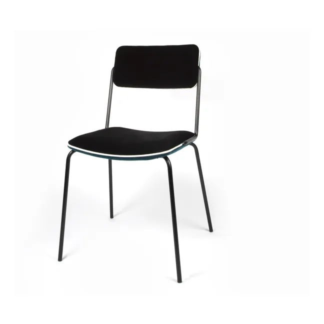 Silla de terciopelo Doble-Juego | Azul Sarah