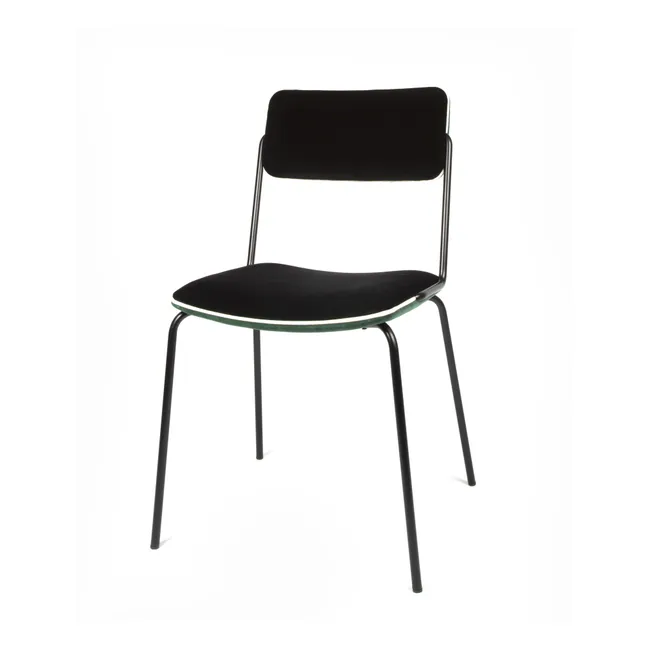 Stuhl aus Samt Double-Jeu | Grün