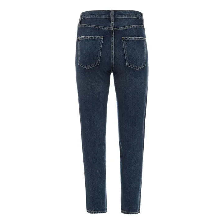 The Vintage Cropped Slim Jeans | 1 Year Worn Rigid Indigo- Product image n°5