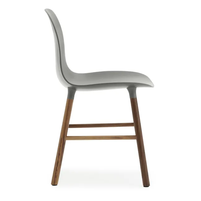 Stuhl Form aus Walnuss | Grau