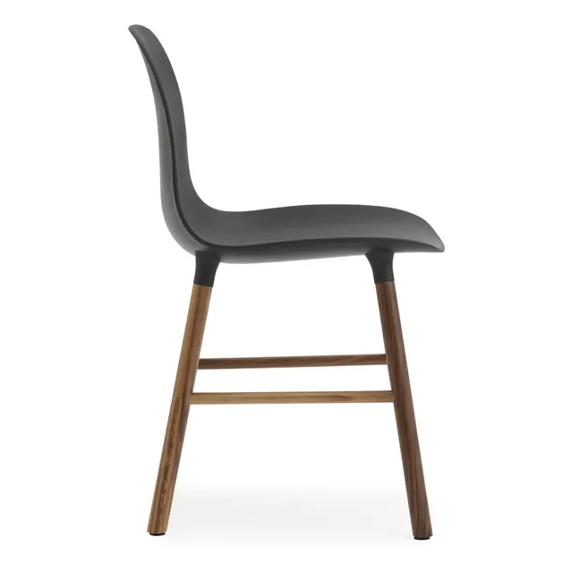 Stuhl Form aus Walnuss | Schwarz