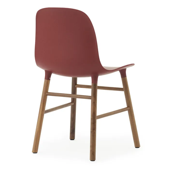 Stuhl Form aus Walnuss | Rot- Produktbild Nr. 2